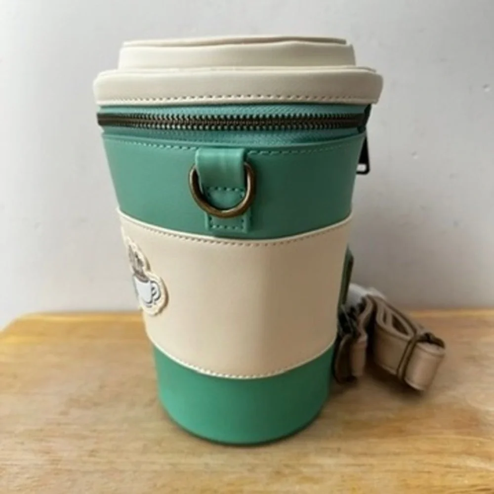 Loungefly Friends Central Perk To Go Coffee Cup Crossbody Purse Bag WB NWT Gift